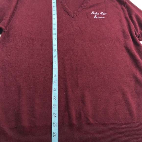 Vintage 80s Lake Erie Screw Embroidered Made in USA McBriar Sweater Size L/M - Picture 6 of 9